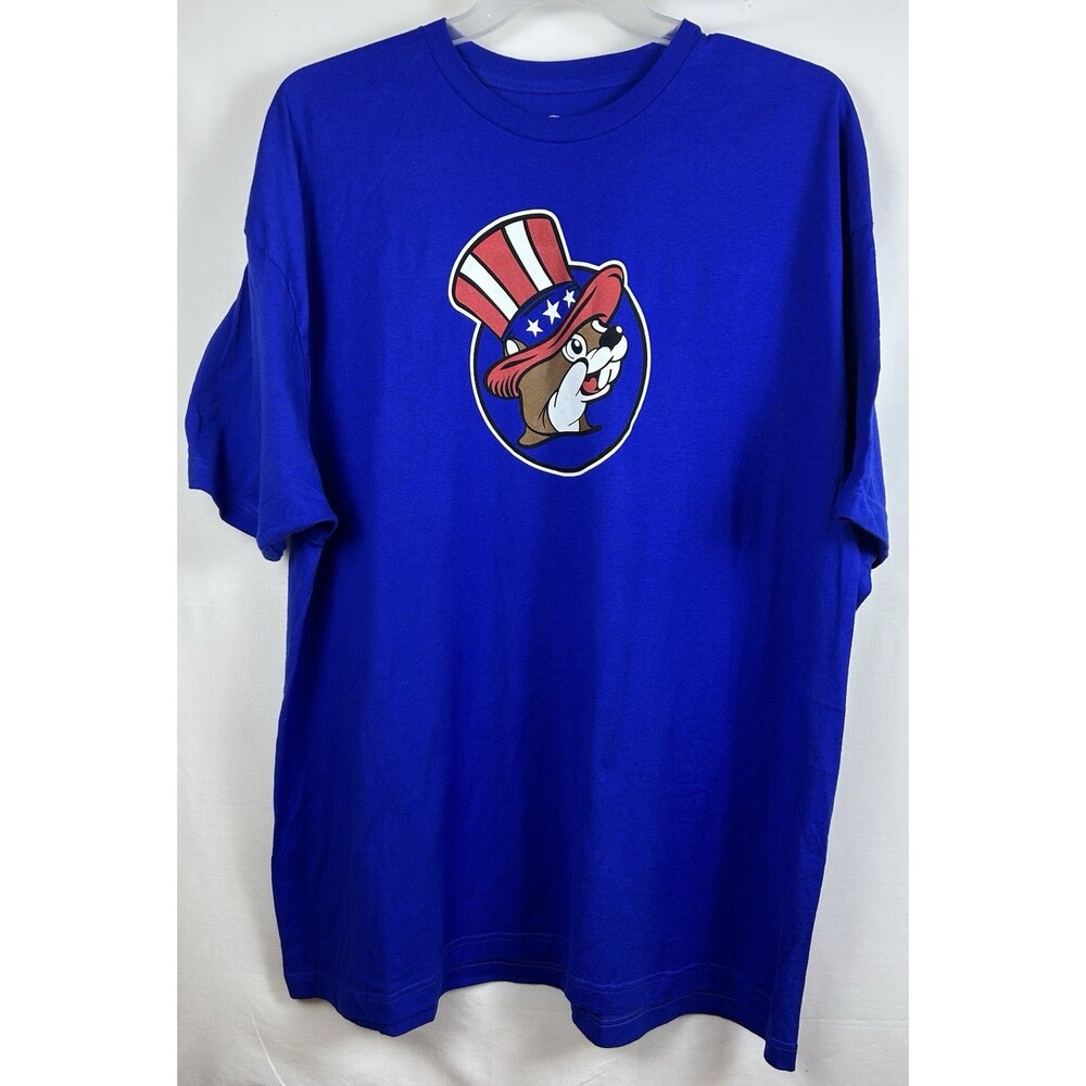 BUC-EES Men’s 3X T-Shirt American Uncle Sam Beaver 4th of July Patriotic Graphic